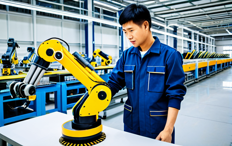 **

A professional Thai engineer in a modern factory setting, overseeing robotic arm assembly line, fully clothed in appropriate industrial attire, safe for work, perfect anatomy, natural proportions, professional setting, well-lit, high-quality, family-friendly.

**